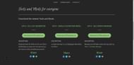 The downloads page on Callen's website (Image via Callen Dev.)